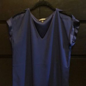 Express Navy blouse shirt